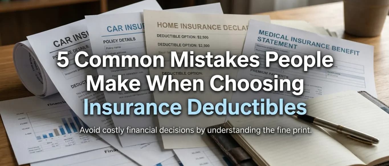 5 Common Mistakes People Make When Choosing Insurance Deductibles