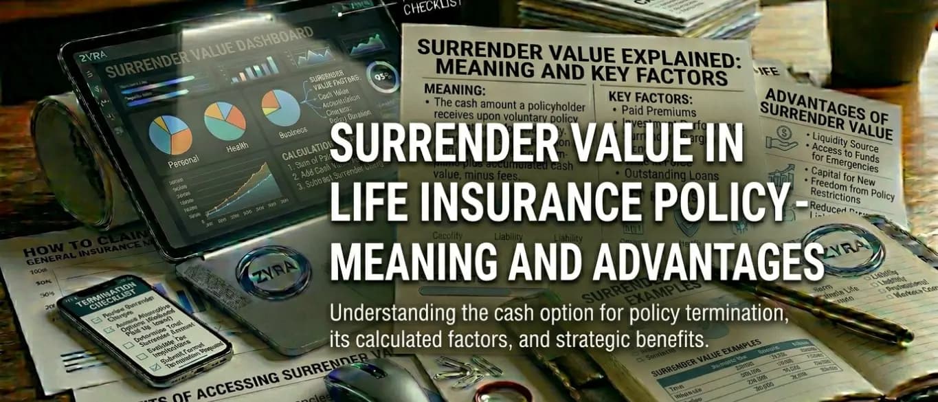 Surrender Value in Life Insurance Policy - Meaning and Advantages